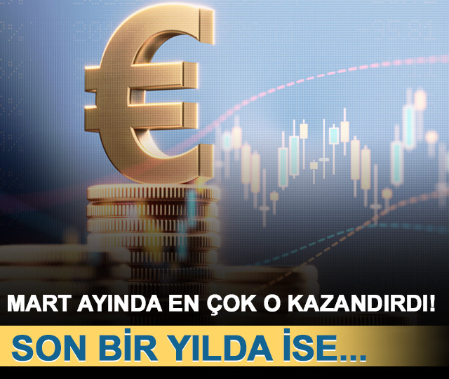 Mart'ta en &ccedil;ok euro, bir yılda ise altın kazandırdı