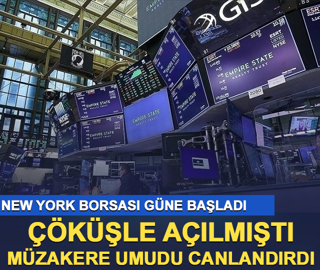 New York borsası ters k&ouml;şe a&ccedil;ılış yaptı