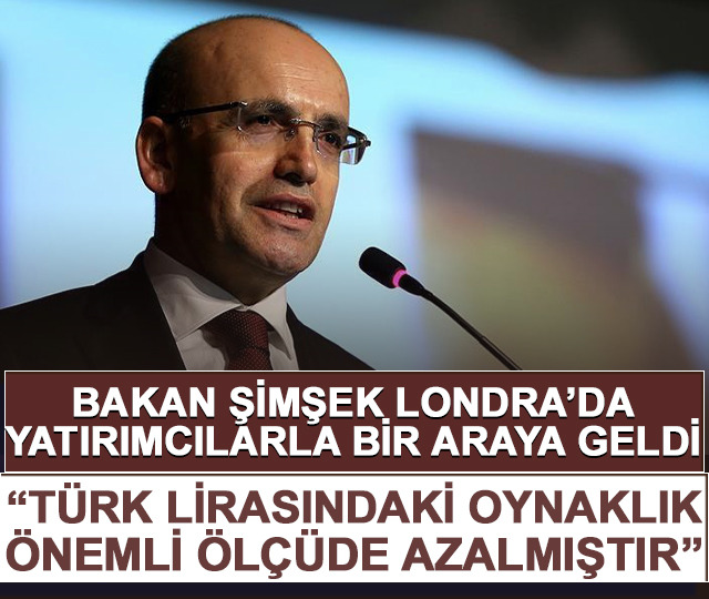 Bakan Şimşek Londra'da yatırımcılarla bir araya geldi