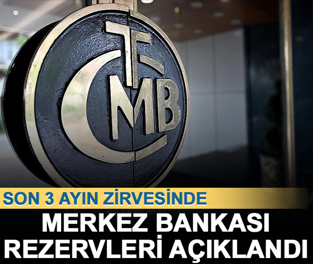 Merkez Bankası rezervleri son 3 ayın zirvesinde
