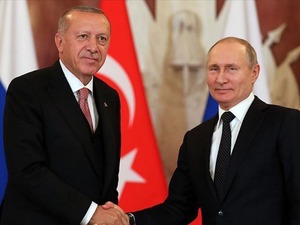 Cumhurbaşkanı Erdoğan, Rusya Devlet Başkanı Putin ile g&ouml;r&uuml;şt&uuml;