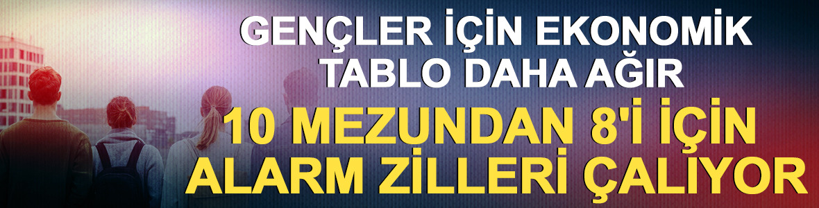 Gençler için ekonomik tablo daha ağır! Her 10 mezundan 8'i için alarm zilleri çalıyor