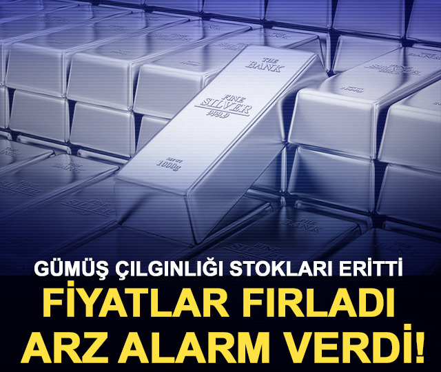 Gümüş çılgınlığı stokları eritti: Fiyatlar fırladı, arz alarm verdi!