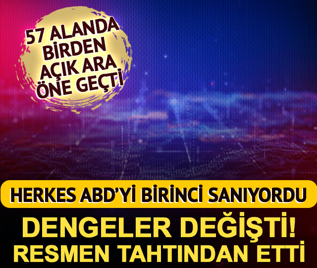 Herkes ABD’yi birinci sanıyordu! Güç dengesi değişti: Çin resmen tahtından etti