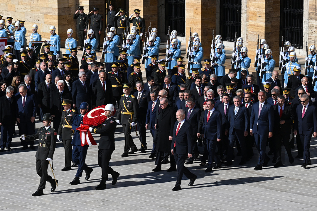 Cumhurbaşkanı Erdoğan ve devlet erkanı  Anıtkabir’de