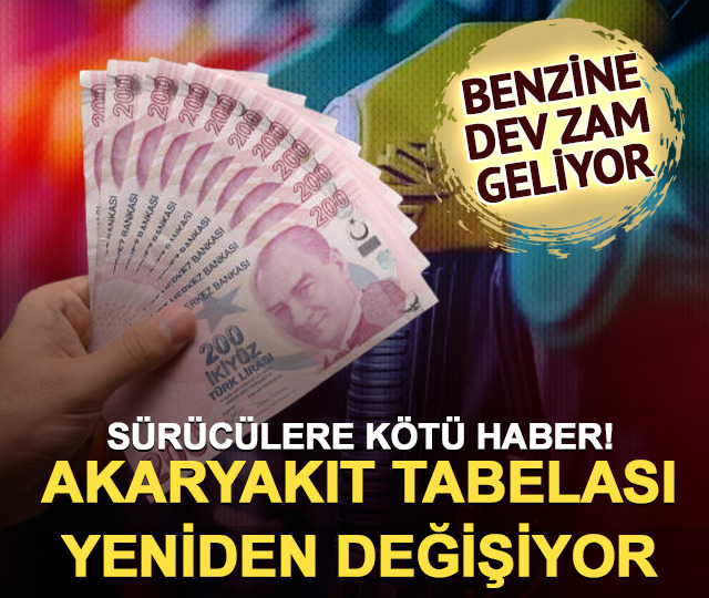 Sürücülere kötü haber: Benzine bu gece 1,14 TL zam geliyor