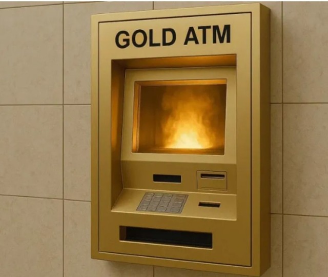 Altın ATM'si devrede: Uzun kuyruklar oluştu