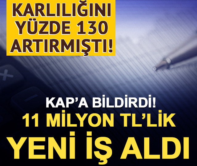 Geçen yıla göre karlılığını yüzde 130’a yakın artıran sağlık hissesi, 11 milyon TL’lik yeni iş aldı