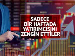 Ne altın ne dolar… Bir haftada yatırımcısını zengin eden hisseler belli oldu!