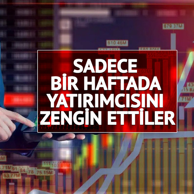 Ne altın ne dolar… Bir haftada yatırımcısını zengin eden hisseler belli oldu!