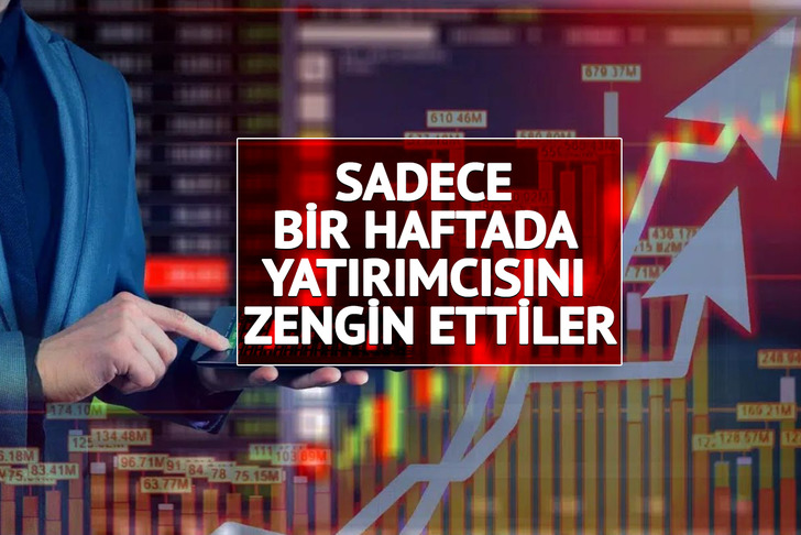 Ne altın ne dolar… Bir haftada yatırımcısını zengin eden hisseler belli oldu!
