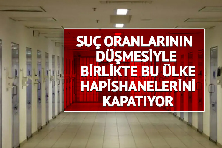 Hollanda suç oranlarının düşmesiyle birlikte hapishaneleri kapatıyor