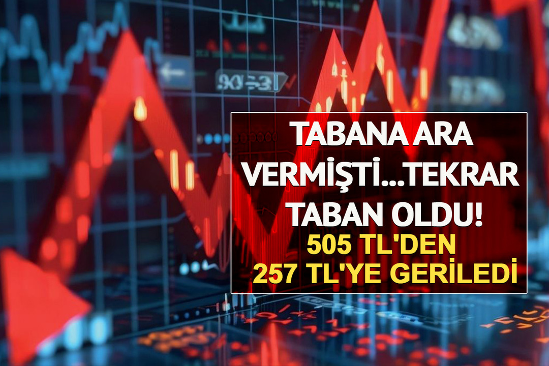 Tabana ara vermişti...Tekrar taban oldu! 505 TL'den 257 TL'ye geriledi