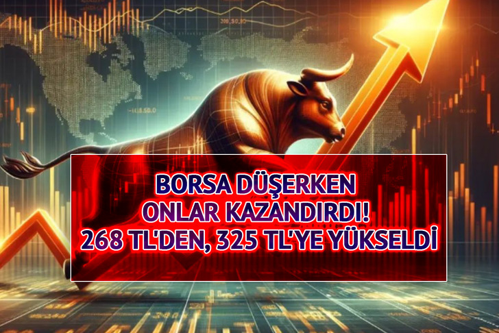 Borsa d&uuml;şerken onlar kazandırdı! 268 TL'den, 325 TL'ye y&uuml;kseldi