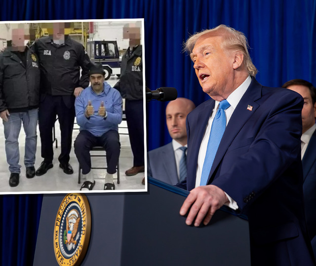 T&uuml;m d&uuml;nya bu operasyonu konuşuyor! Trump'tan "Venezuela'yı biz y&ouml;neteceğiz" &ccedil;ıkışı: Maduro'nun g&ouml;zaltı g&ouml;r&uuml;nt&uuml;leri ortaya &ccedil;ıktı