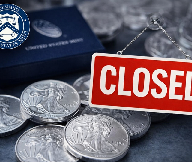 G&uuml;m&uuml;şte tarihi karar: ABD darphanesi satışları askıya aldı