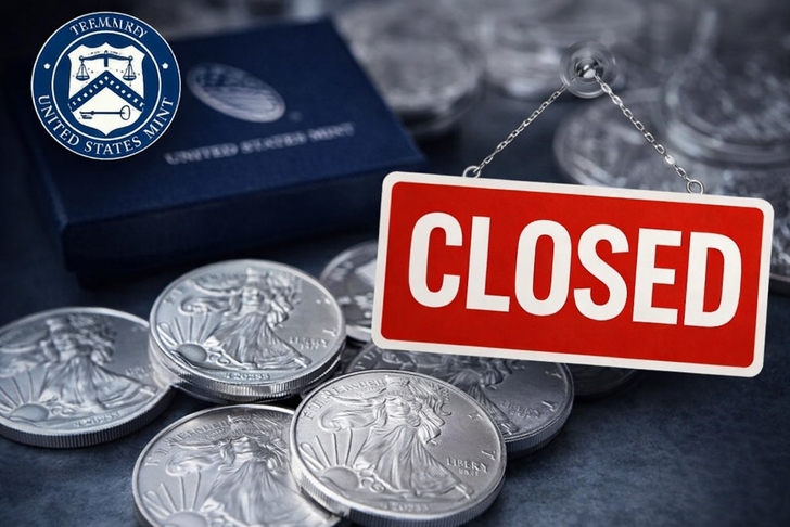 G&uuml;m&uuml;şte tarihi karar: ABD darphanesi satışları askıya aldı