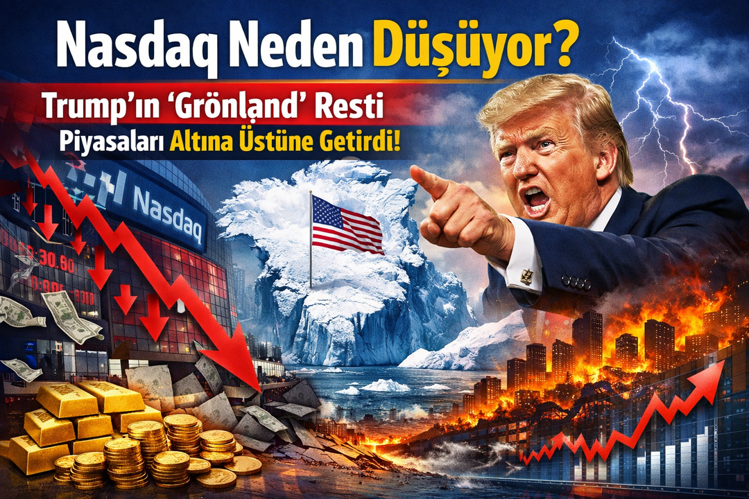 Nasdaq neden d&uuml;ş&uuml;yor? Trump&rsquo;ın 'Gr&ouml;nland' resti piyasaları altına &uuml;st&uuml;ne getirdi