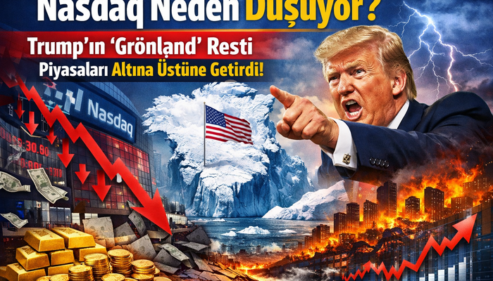 Nasdaq neden d&uuml;ş&uuml;yor? Trump&rsquo;ın 'Gr&ouml;nland' resti piyasaları altına &uuml;st&uuml;ne getirdi