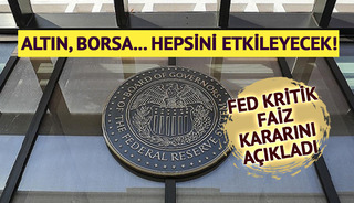 SON DAKİKA| Piyasalar nefesini tutmuş merakla bekliyordu! Fed kritik 2026 faiz kararını a&ccedil;ıkladı