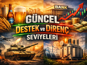 AEFES, AKBNK, ASELS, ASTOR: G&uuml;ncel Destek ve Diren&ccedil; Seviyeleri