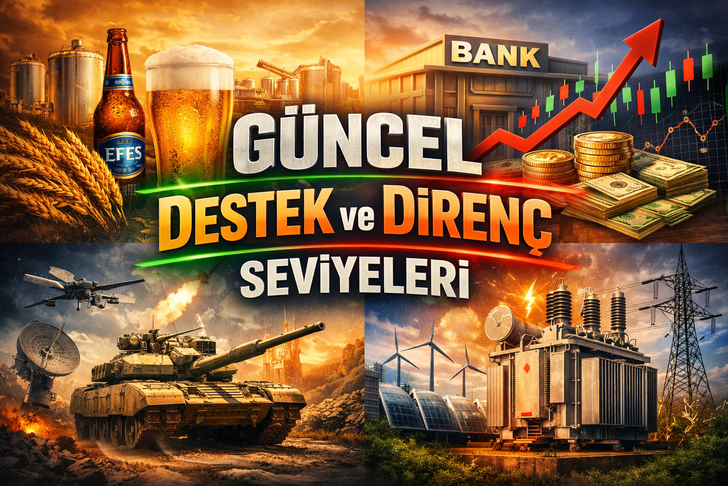 AEFES, AKBNK, ASELS, ASTOR: G&uuml;ncel Destek ve Diren&ccedil; Seviyeleri