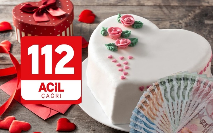 14 Şubat Sevgililer G&uuml;n&uuml; i&ccedil;in 112'yi arayıp pasta istedi! Cezadan ka&ccedil;amadı