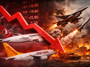 Havacılıkta savaş t&uuml;rb&uuml;lansı: THYAO ve PGSUS hisselerinde sert iniş!