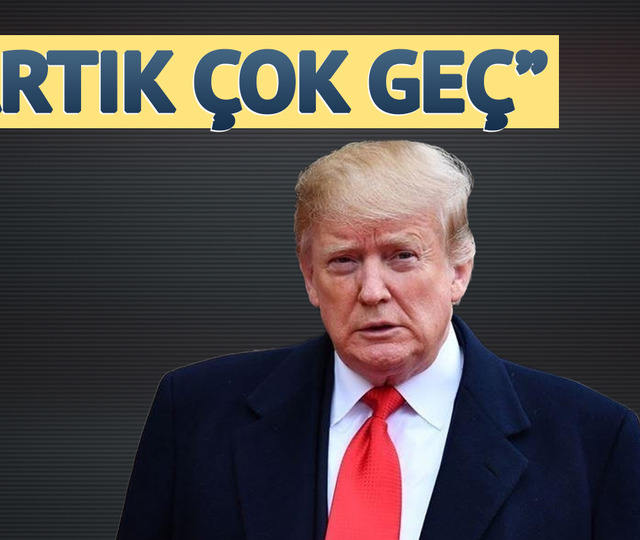 'Artık &ccedil;ok ge&ccedil;' Trump'tan İran'a veto! T&uuml;m kapıları kapattı