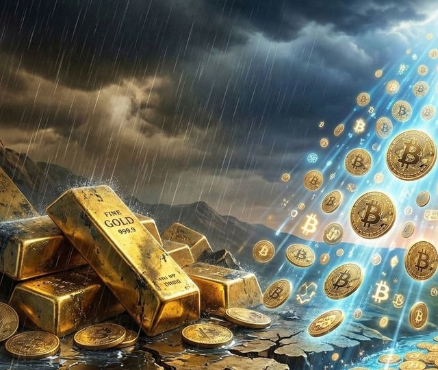 Altın yatırımcısı kaybetti, Bitcoin&rsquo;e para yağdı! Kasırga bitti mi?