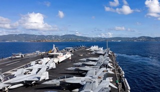 ABD&rsquo;nin USS Gerald R. Ford u&ccedil;ak gemisi Girit&rsquo;e geldi