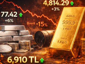 Altın y&uuml;kselişe ge&ccedil;ti, g&uuml;m&uuml;ş peşinden geldi! Değerli metallerde son durum