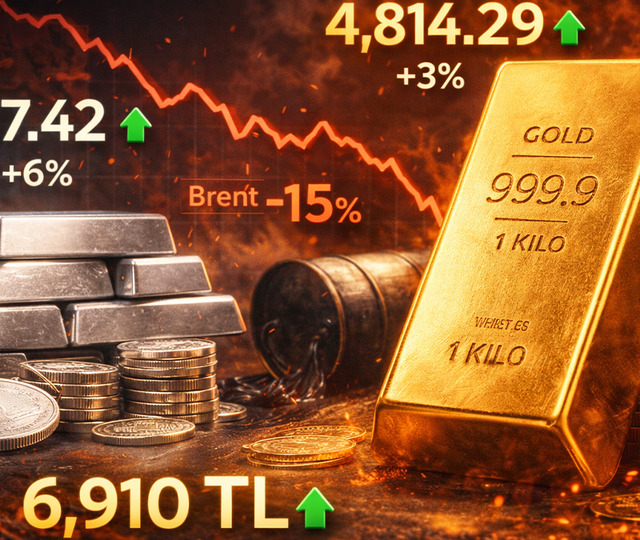 Altın y&uuml;kselişe ge&ccedil;ti, g&uuml;m&uuml;ş peşinden geldi! Değerli metallerde son durum