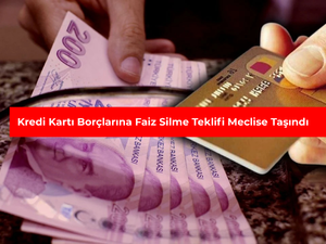 Kredi kartı bor&ccedil;larına faiz silme teklifi Meclis'e taşındı