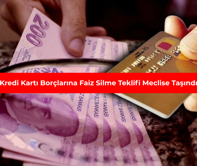 Kredi kartı bor&ccedil;larına faiz silme teklifi Meclis'e taşındı