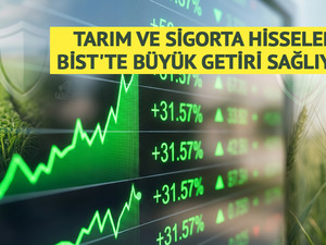 Tarım ve sigorta hisseleri BİST'te b&uuml;y&uuml;k getiri sağlıyor