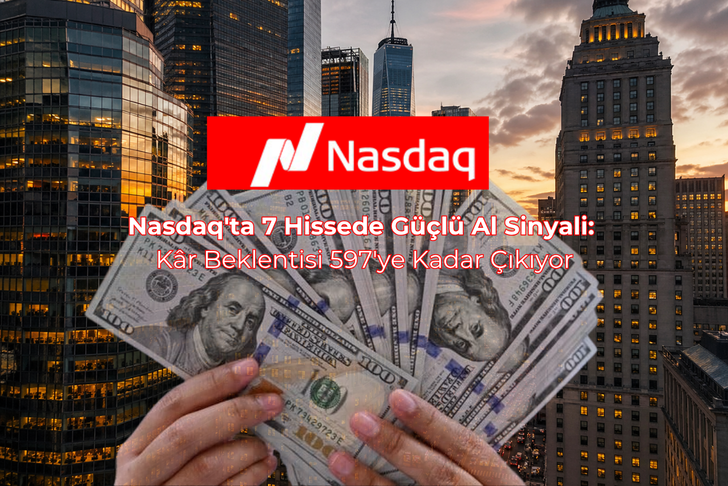 Nasdaq'ta 7 Hissede G&uuml;&ccedil;l&uuml; Al Sinyali: K&acirc;r Beklentisi 597'ye Kadar &Ccedil;ıkıyor