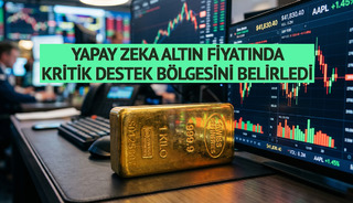 Yapay Zeka Altın Fiyatında Kritik Destek B&ouml;lgesini Belirledi