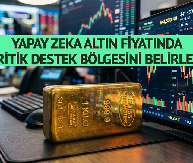 Yapay zeka altın fiyatında kritik destek b&ouml;lgesini belirledi