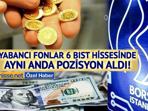 Yabancı fonlar 6 BIST hissesinde aynı anda pozisyon aldı