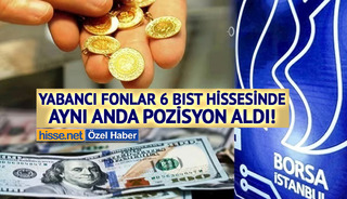Yabancı Fonlar 6 BIST Hissesinde Aynı Anda Pozisyon Aldı